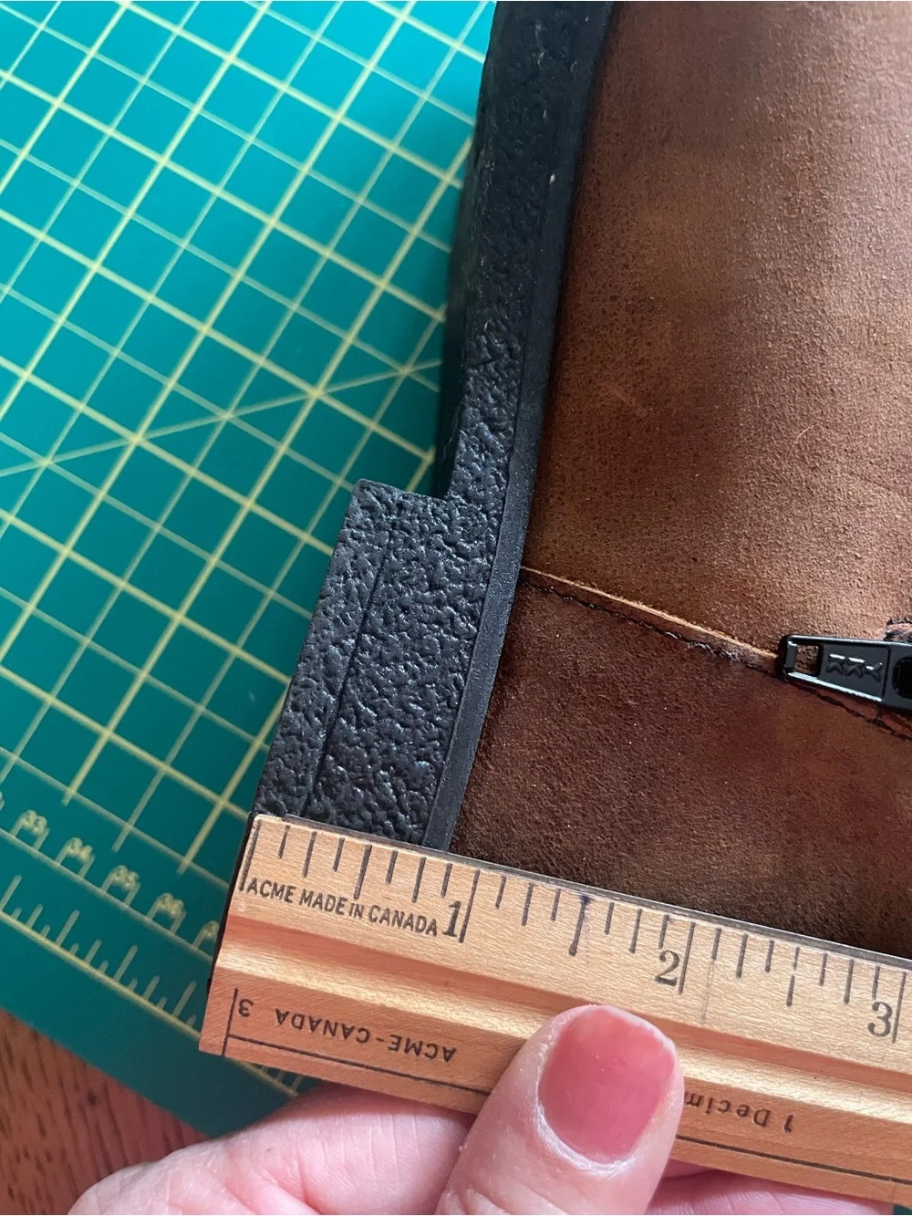 Brown Leather & Aztec Knit Mid-Calf (6) - Picture 12 of 15